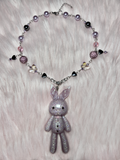 GLITTER IN THE NIGHT ♡ bunny necklace
