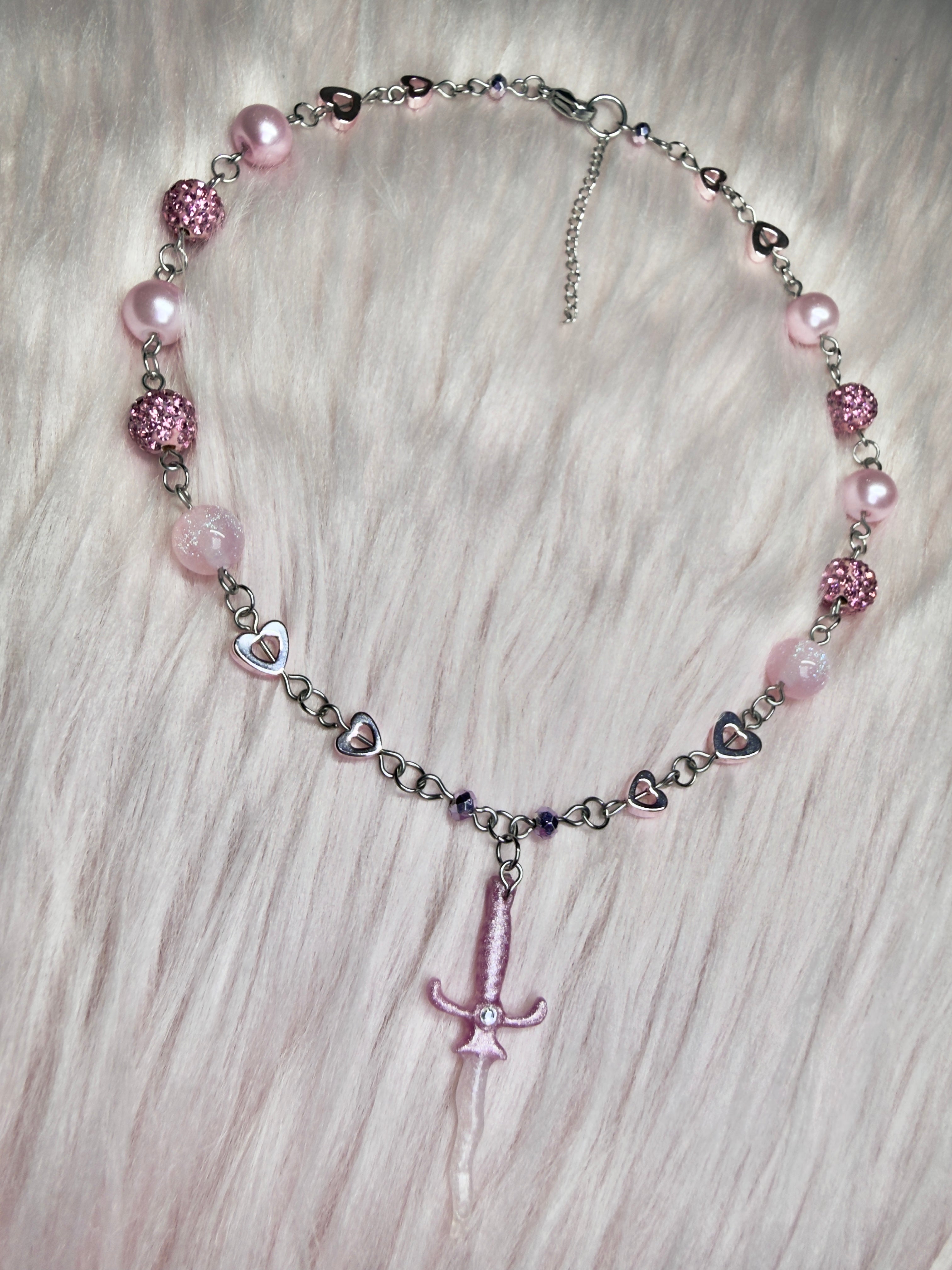 PINK LEGEND ♡ dagger necklace