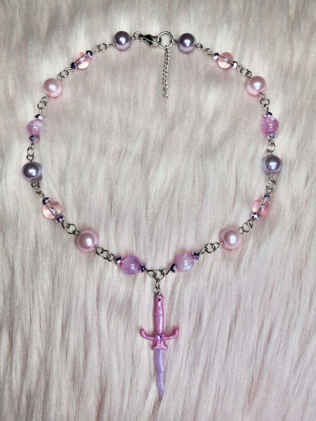 BRAIN & HEART ♡ dagger necklace