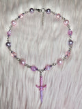 BRAIN & HEART ♡ dagger necklace