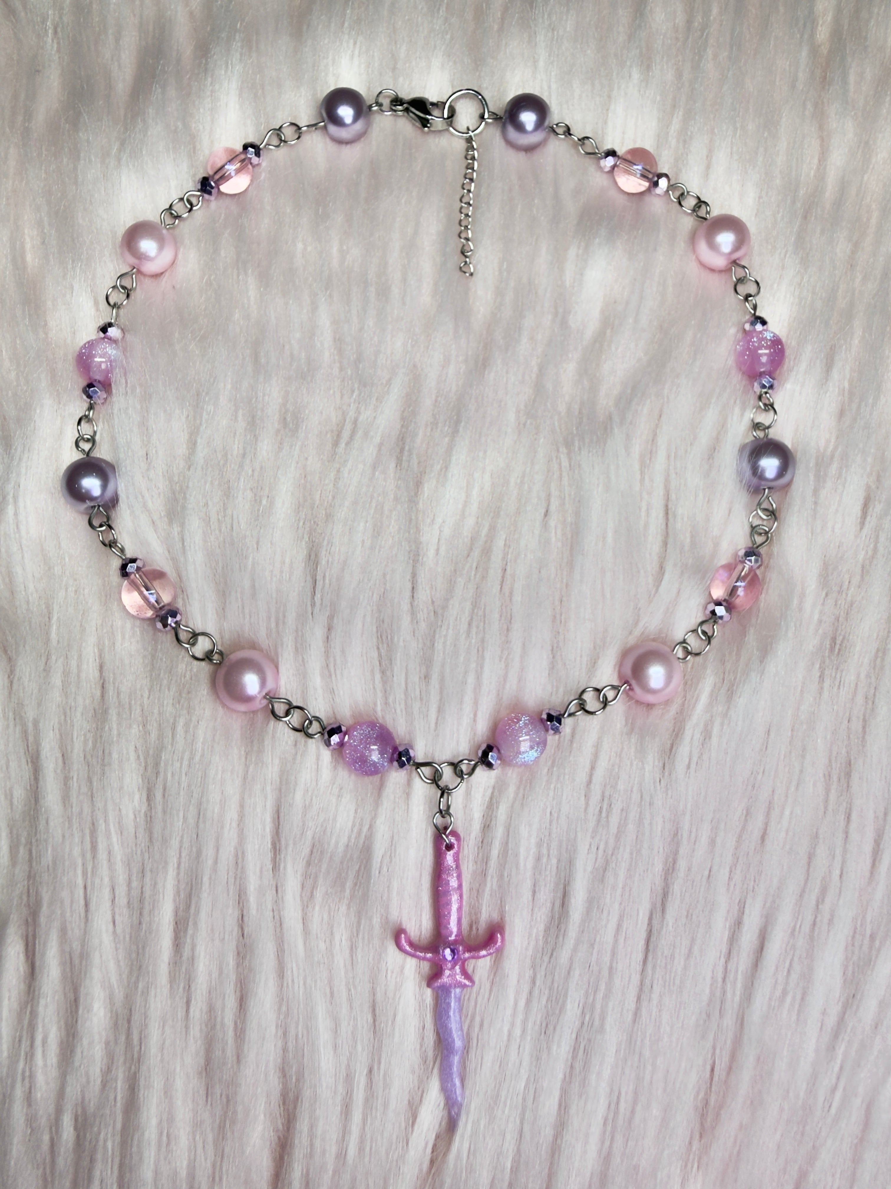 BRAIN & HEART ♡ dagger necklace