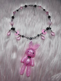 PANIC PINK ♡ bunny necklace