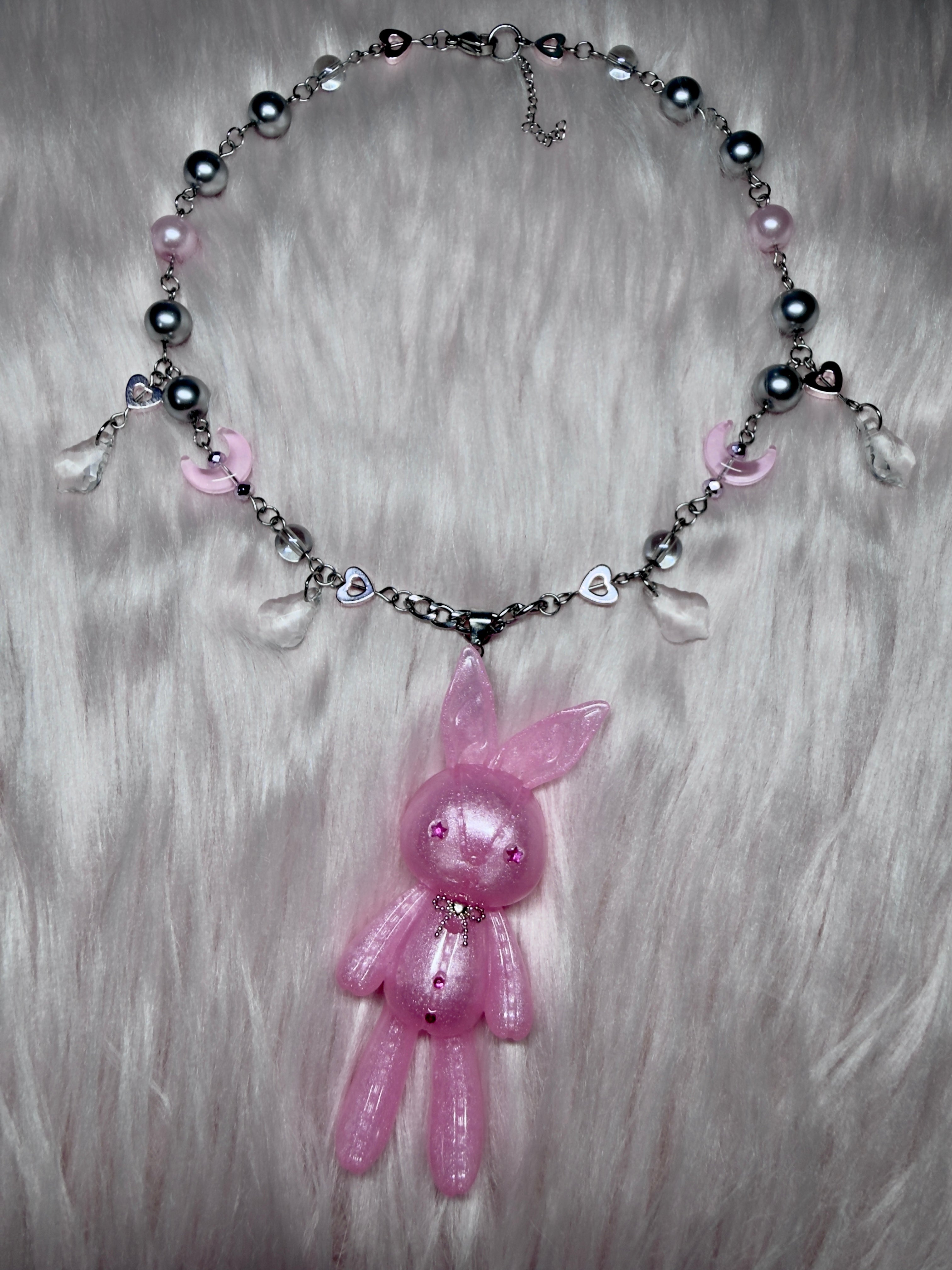 HEARTS ♡ bunny necklace