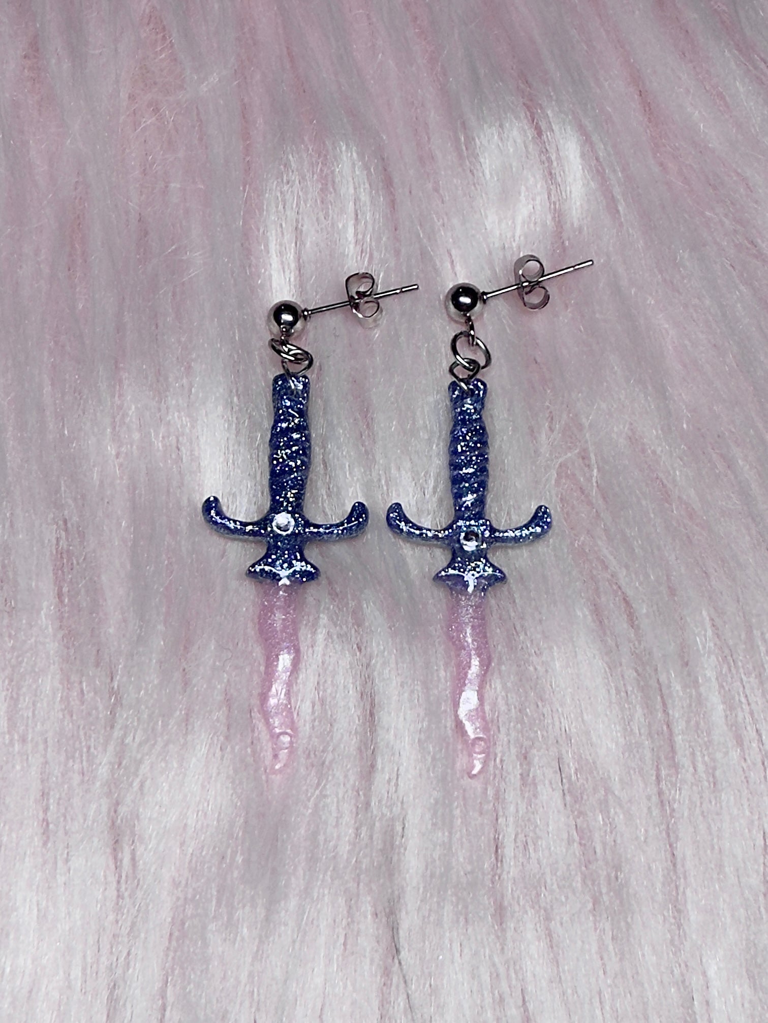 BATTLE OF THE LARYNX ♡ dagger earrings