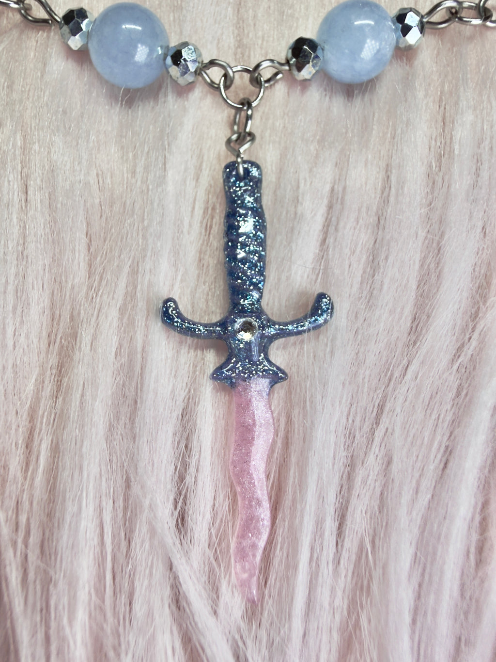 BATTLE OF THE LARYNX ♡ dagger necklace