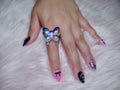80’s ♡ butterfly ring