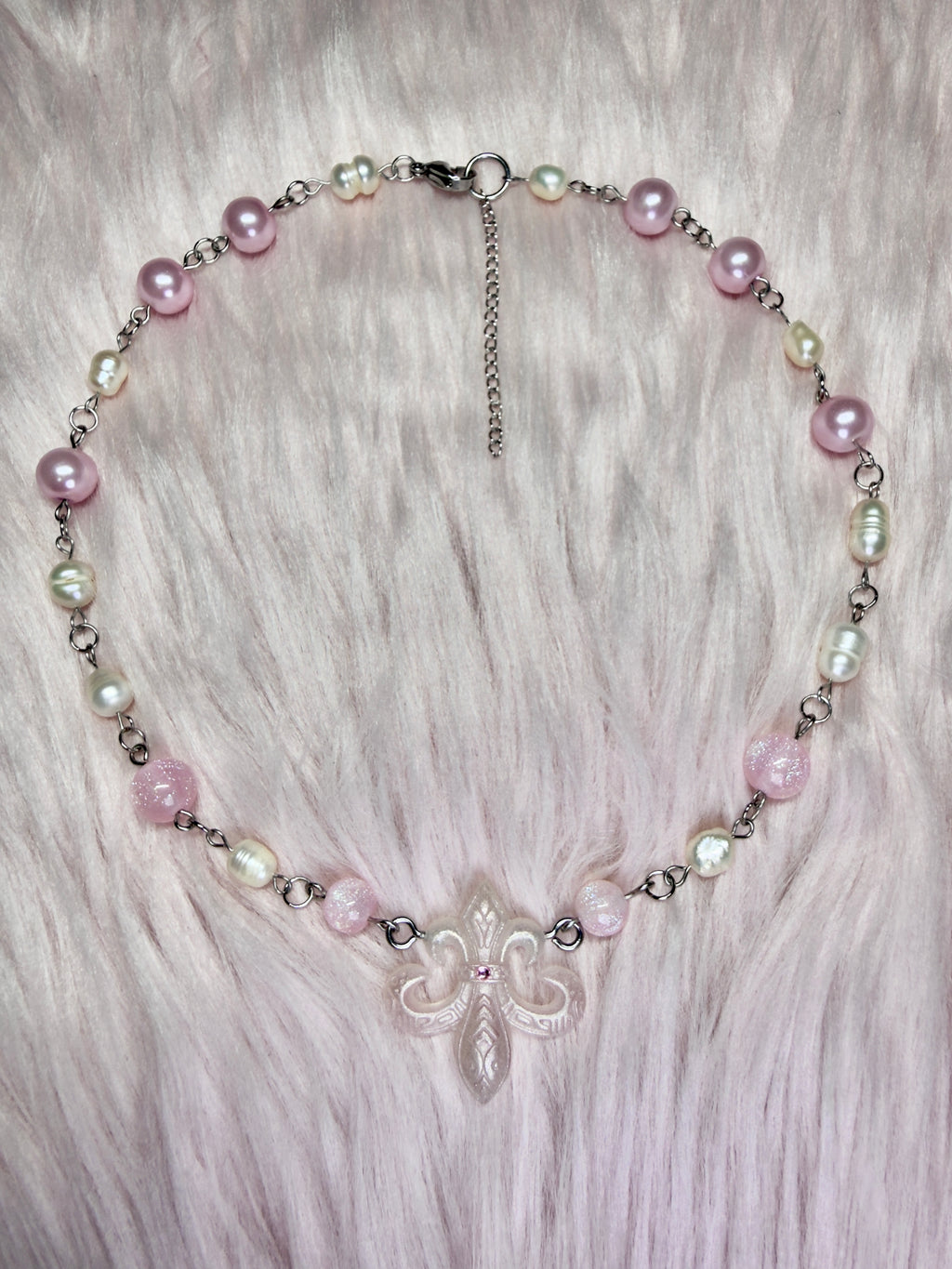 PEARL ♡ french flower necklace
