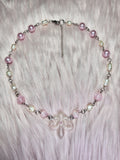 PEARL ♡ french flower necklace