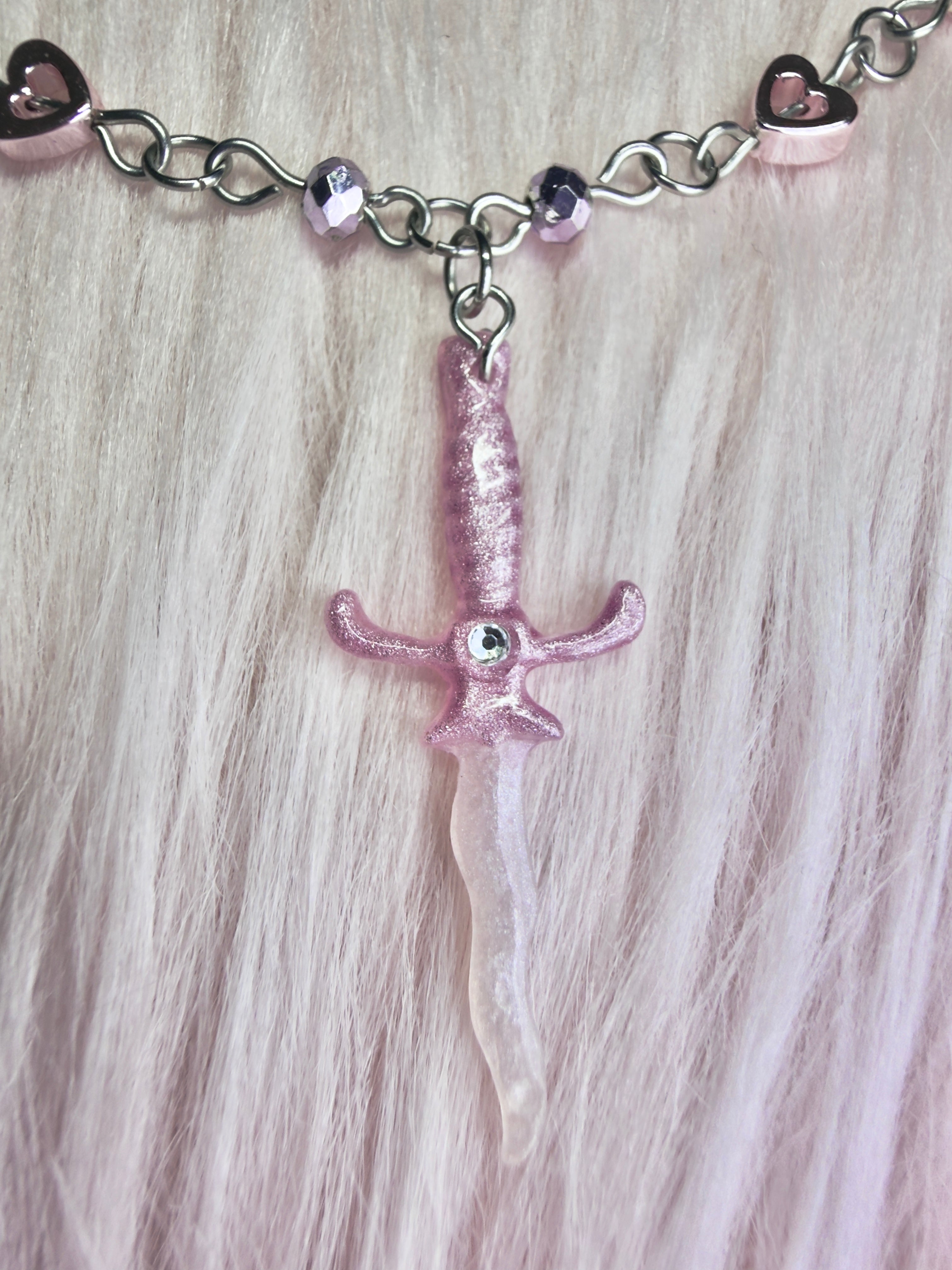 PINK LEGEND ♡ dagger necklace