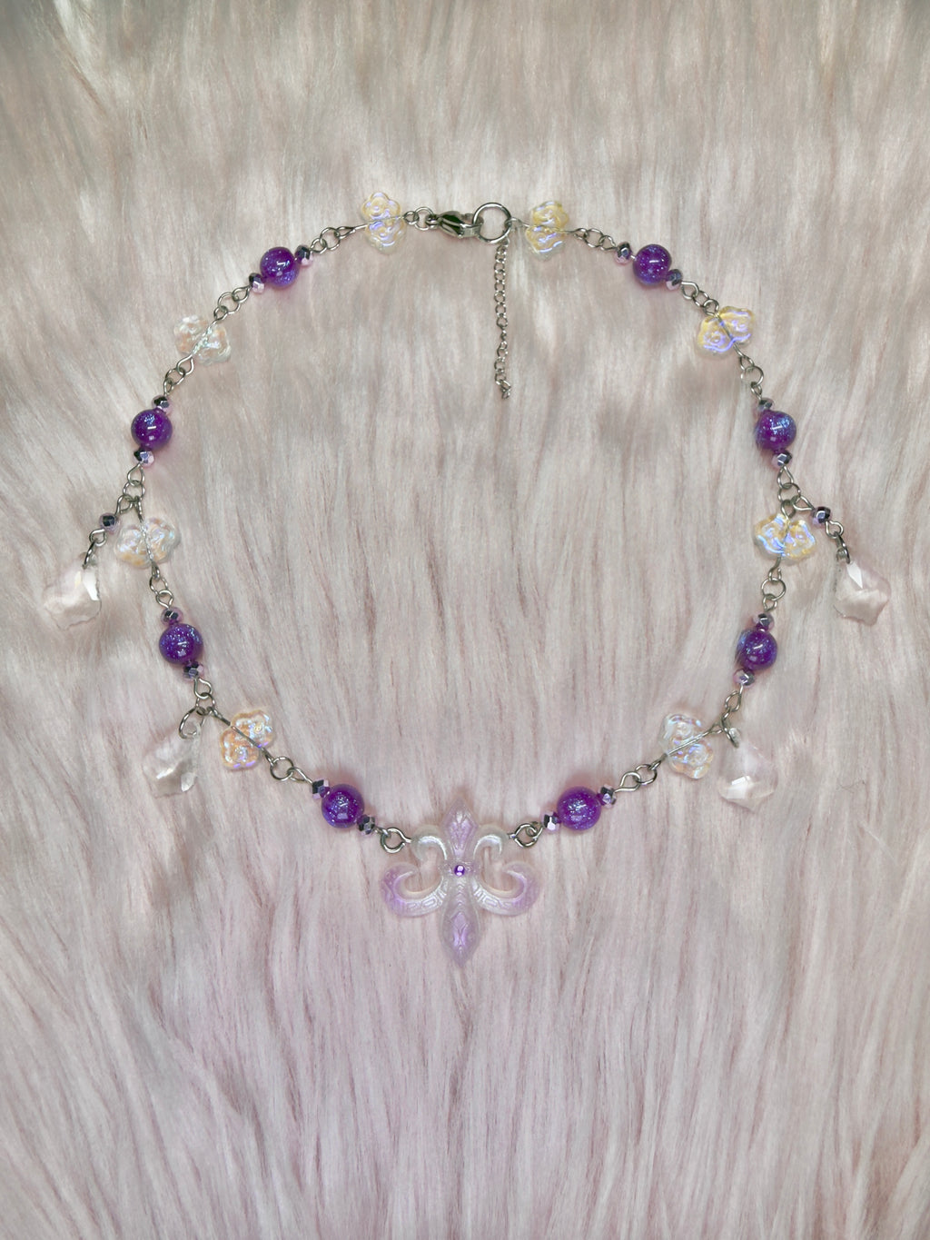 SCARIS ♡ french flower necklace
