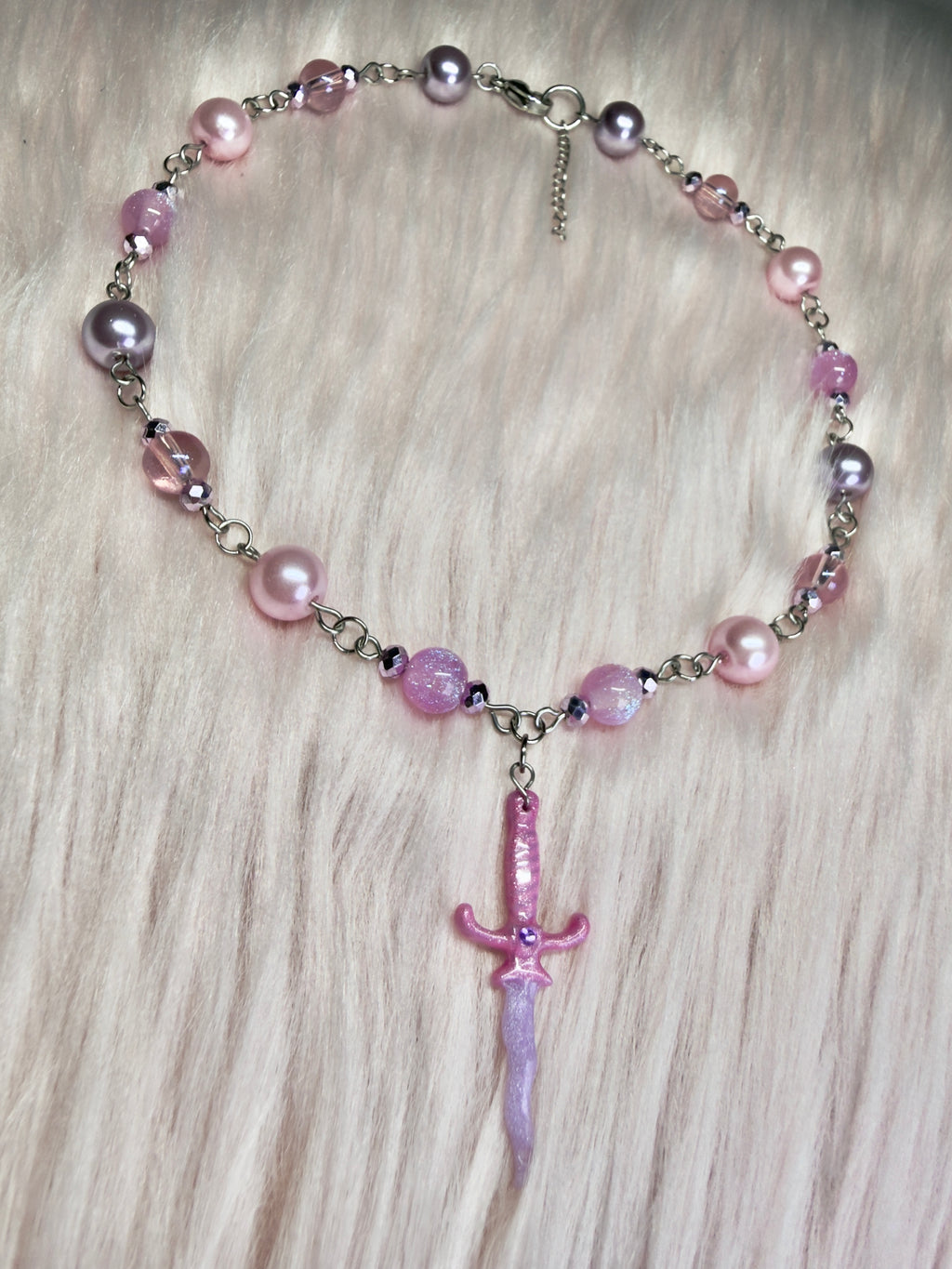 BRAIN & HEART ♡ dagger necklace