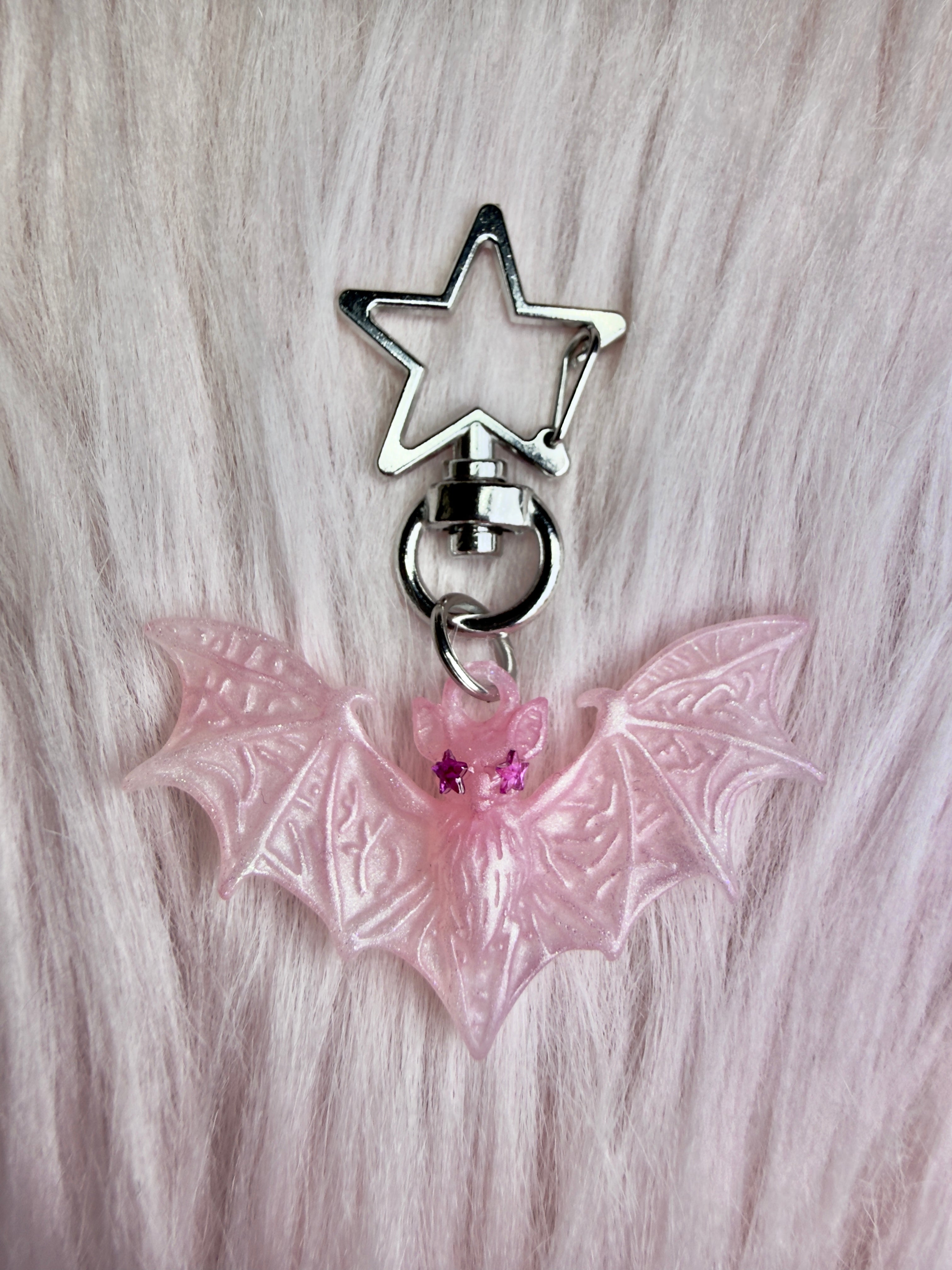 GLITTERY FANGS ♡ bat charm
